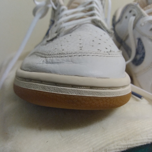 Mens Nike Dunk Low Americana Washed Denim White Blue FN6881-100 Sneakers Sz 10.5 - Picture 13 of 16